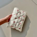 Handmade Cotton Book Sleeve - Pink Floral Pattern