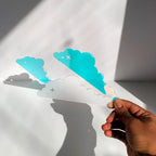 Dreamy Cloud Laser-Cut Acrylic Bookmark Set - Set of 2