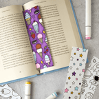 Double-Sided Ice Cream Coloring Bookmark - 130 lb Premium Paper