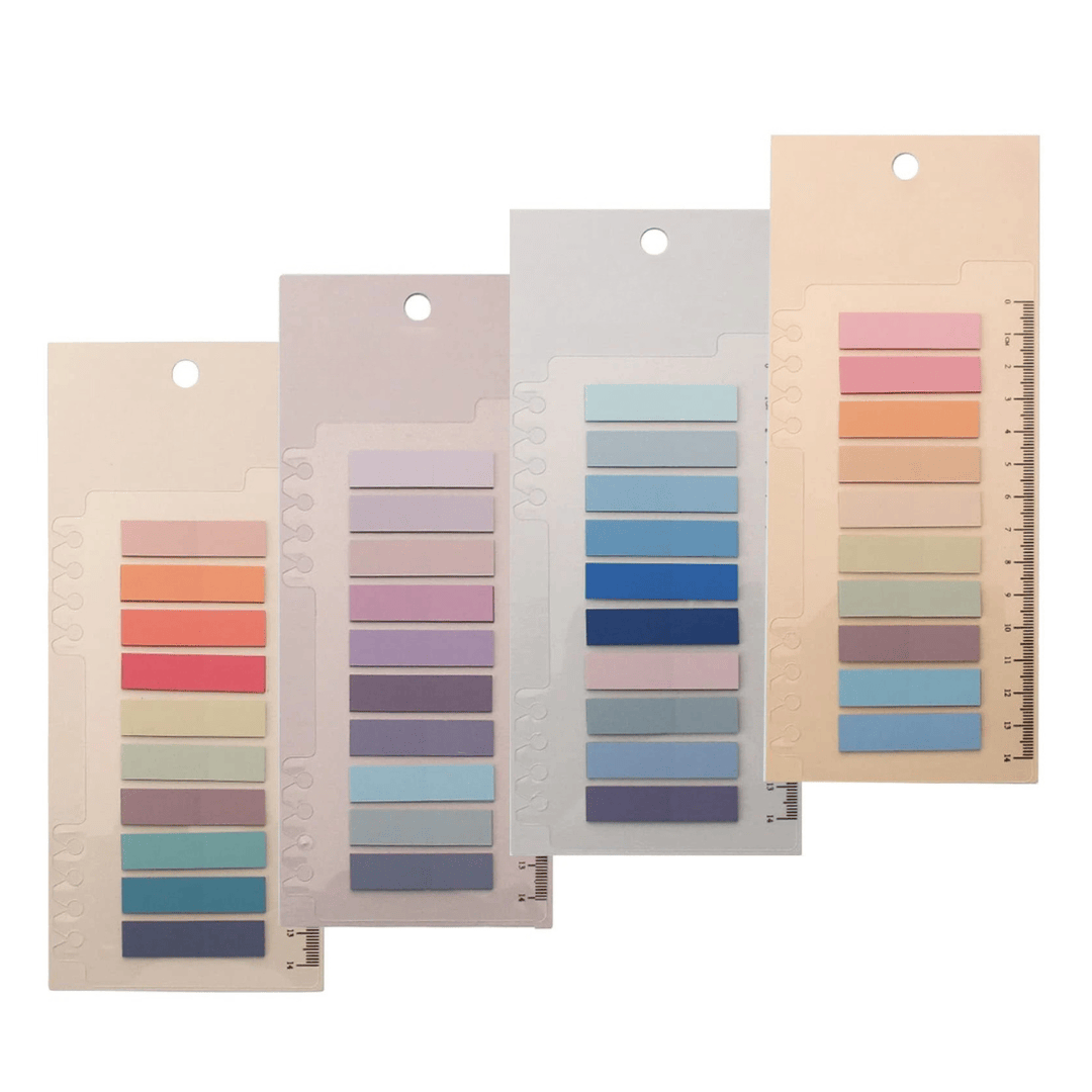 Pastel Annotation Tabs - 800 Pcs Translucent Writable Page