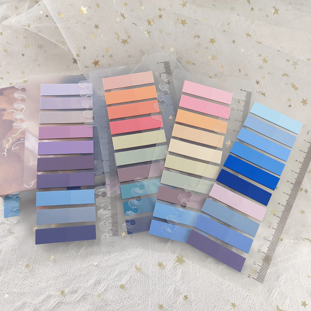 Pastel Annotation Tabs - 800 Pcs Translucent Writable Page