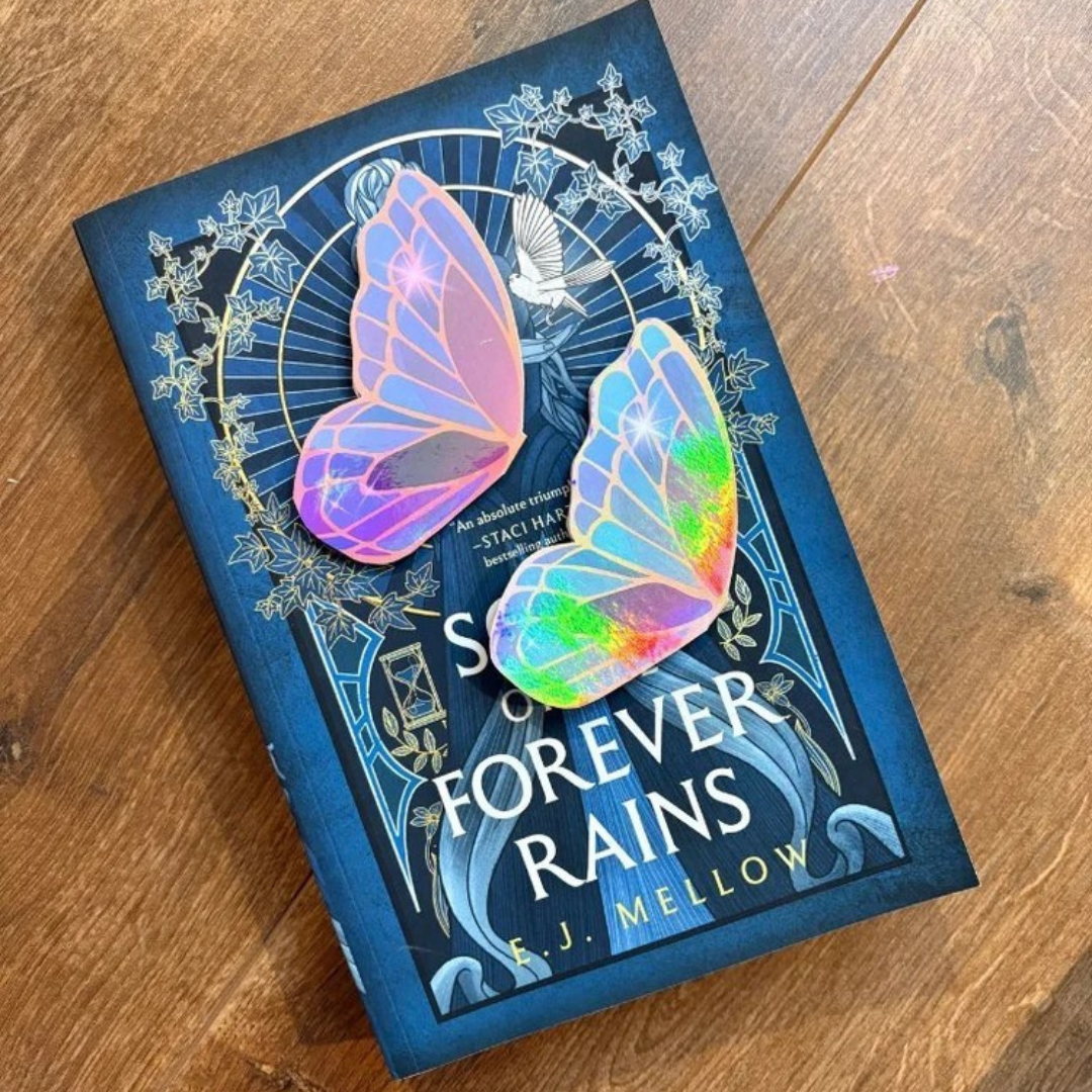 Set of 2 Holographic Magnetic Butterfly Bookmark