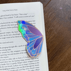Set of 2 Holographic Magnetic Butterfly Bookmark
