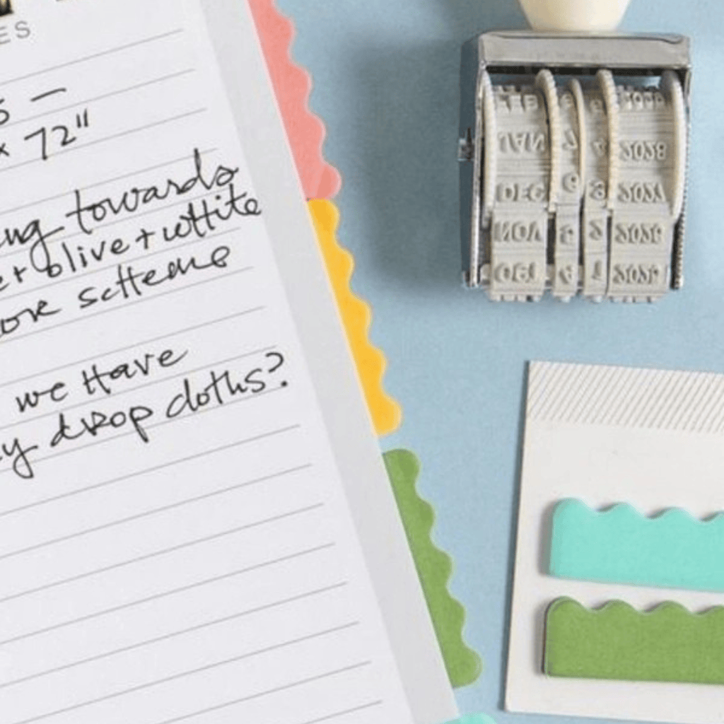 Scalloped Annotation Tabs Set - Cute Aesthetic Index Page Markers