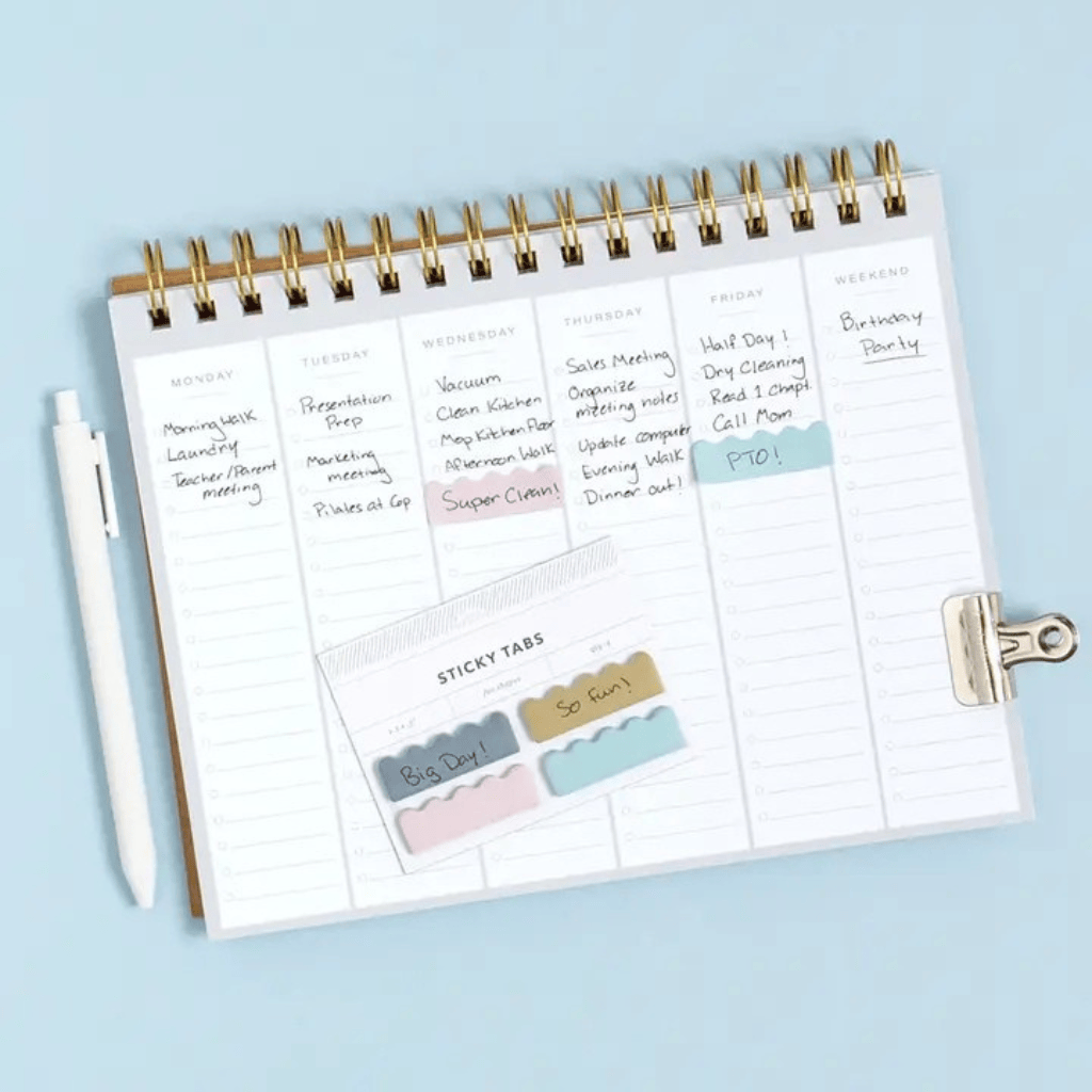 Scalloped Annotation Tabs Set - Cute Aesthetic Index Page Markers