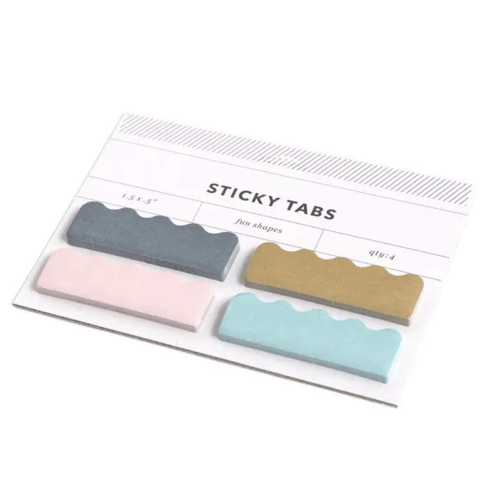 Scalloped Annotation Tabs Set - Cute Aesthetic Index Page Markers