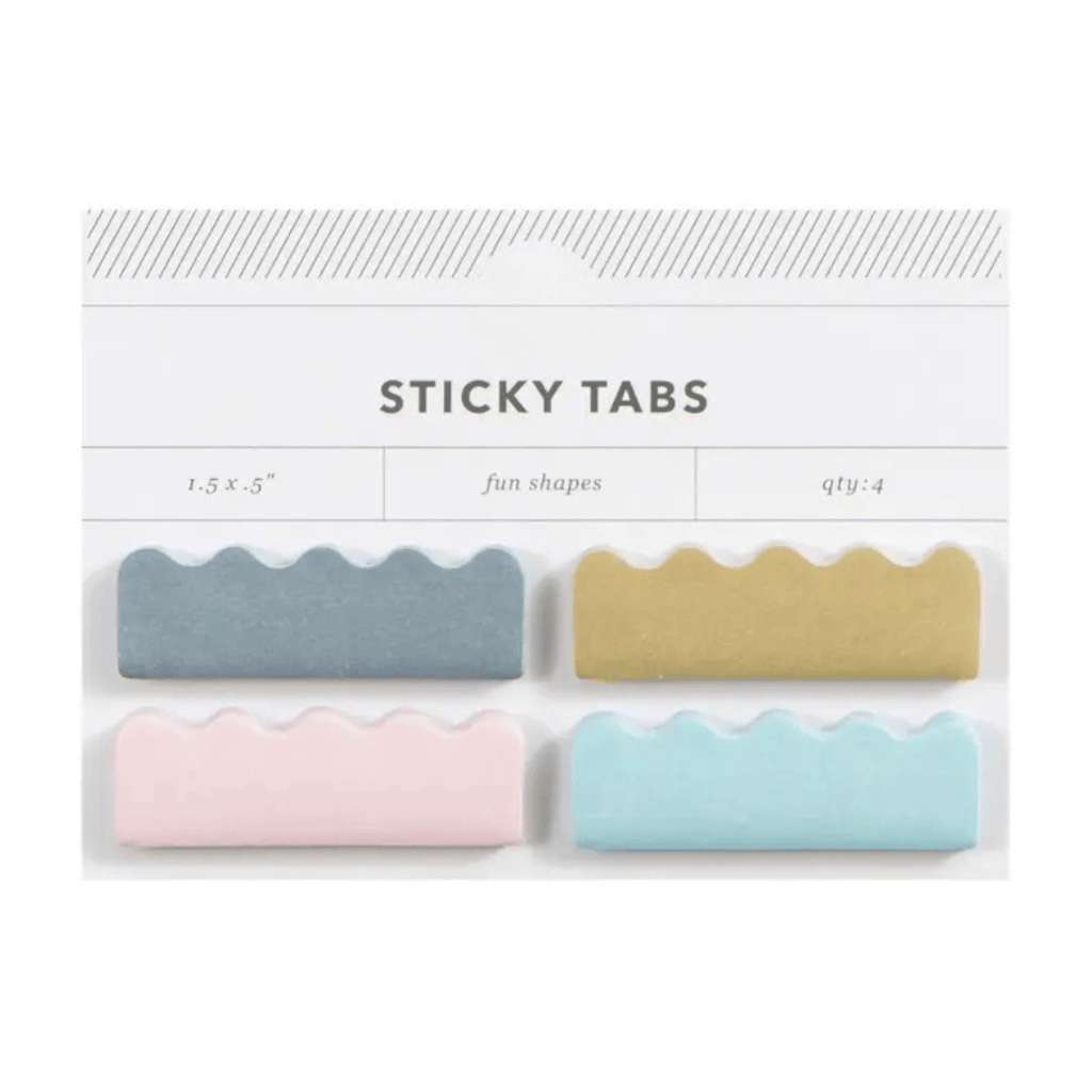 Scalloped Annotation Tabs Set - Cute Aesthetic Index Page Markers