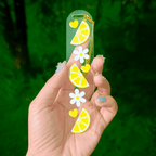 Clear Acrylic Bookmark with Gold Chain & Daisy Charm