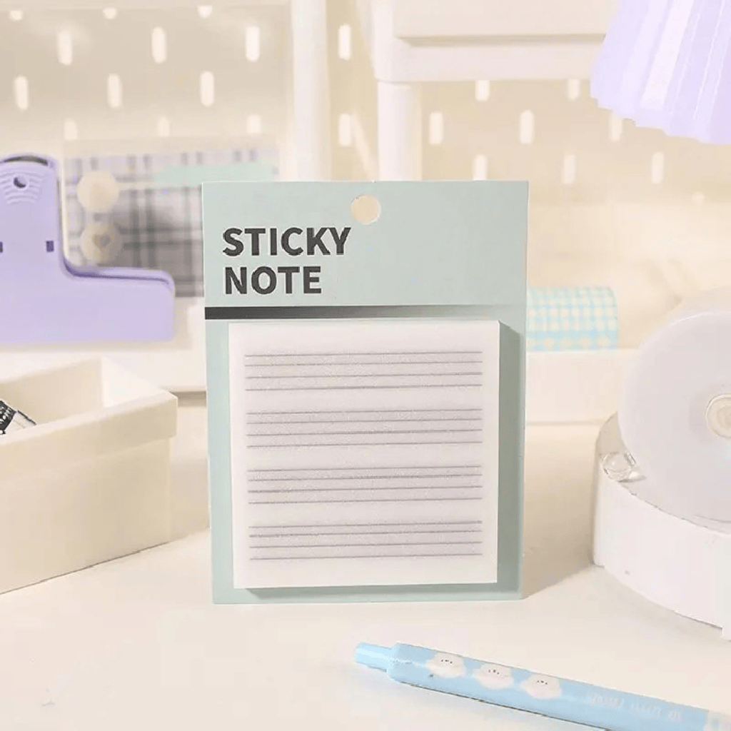 Transparent Frosted Sticky Notes Waterproof Translucent Memo Pads